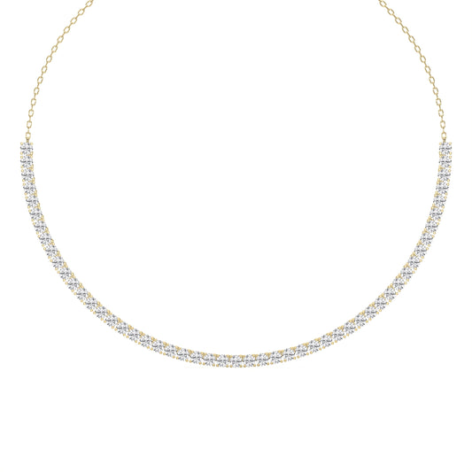 Elegance redefined Round Diamond Tennis Necklace