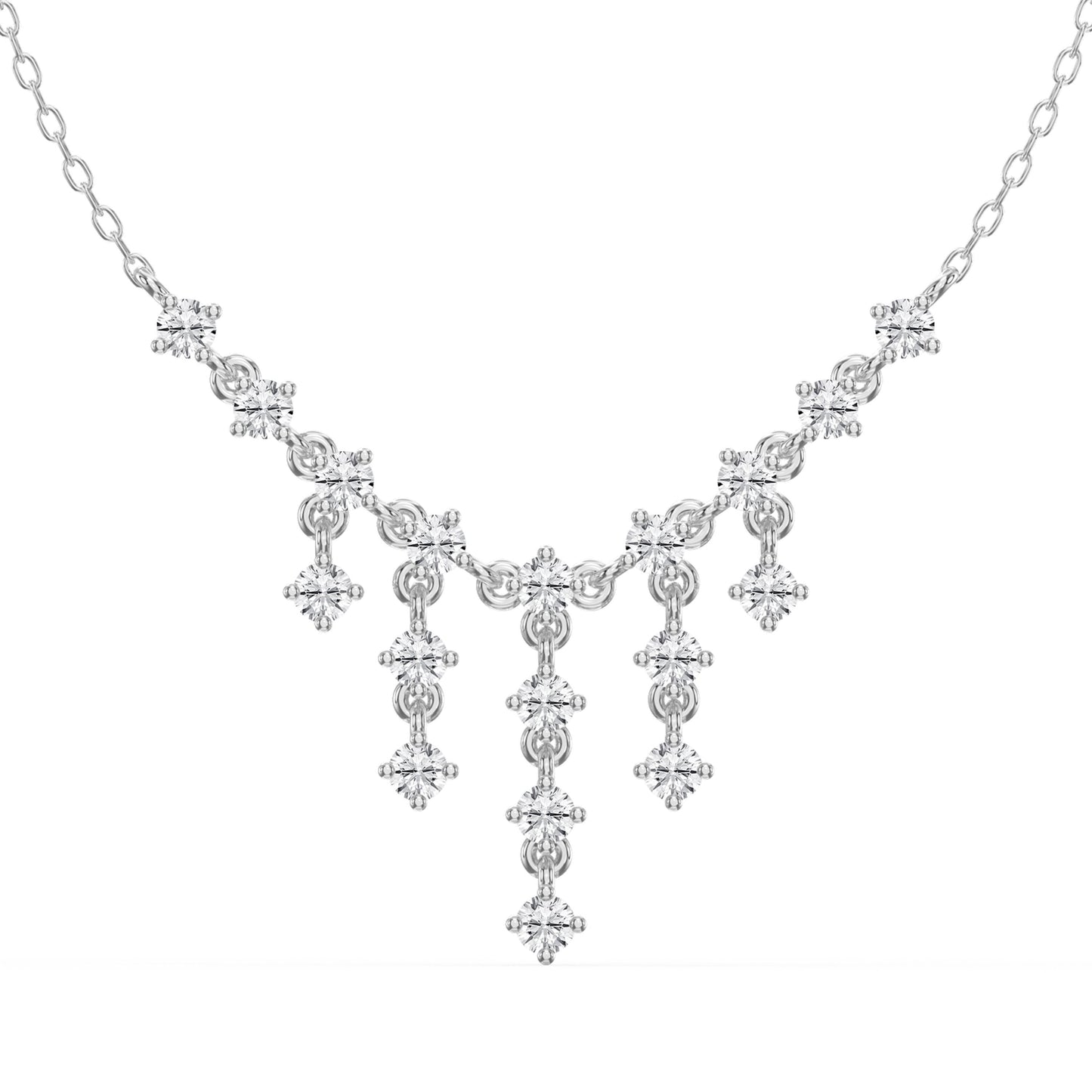 Round Diamond Fashion Necklaces