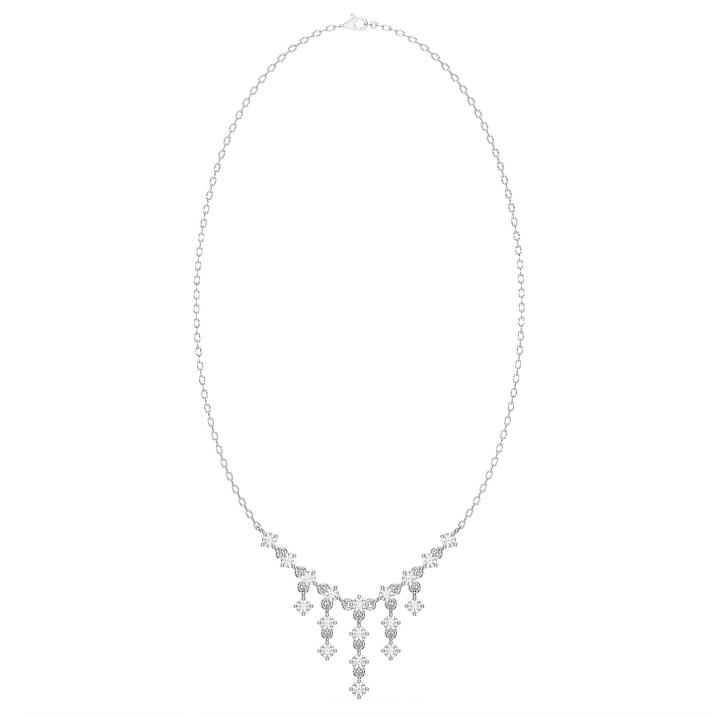 Round Diamond Fashion Necklaces