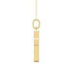 Radiant Diamond Cross Pendant Necklace