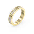 Elegant Round Diamond Gold Band