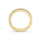 Elegant Round Diamond Gold Band