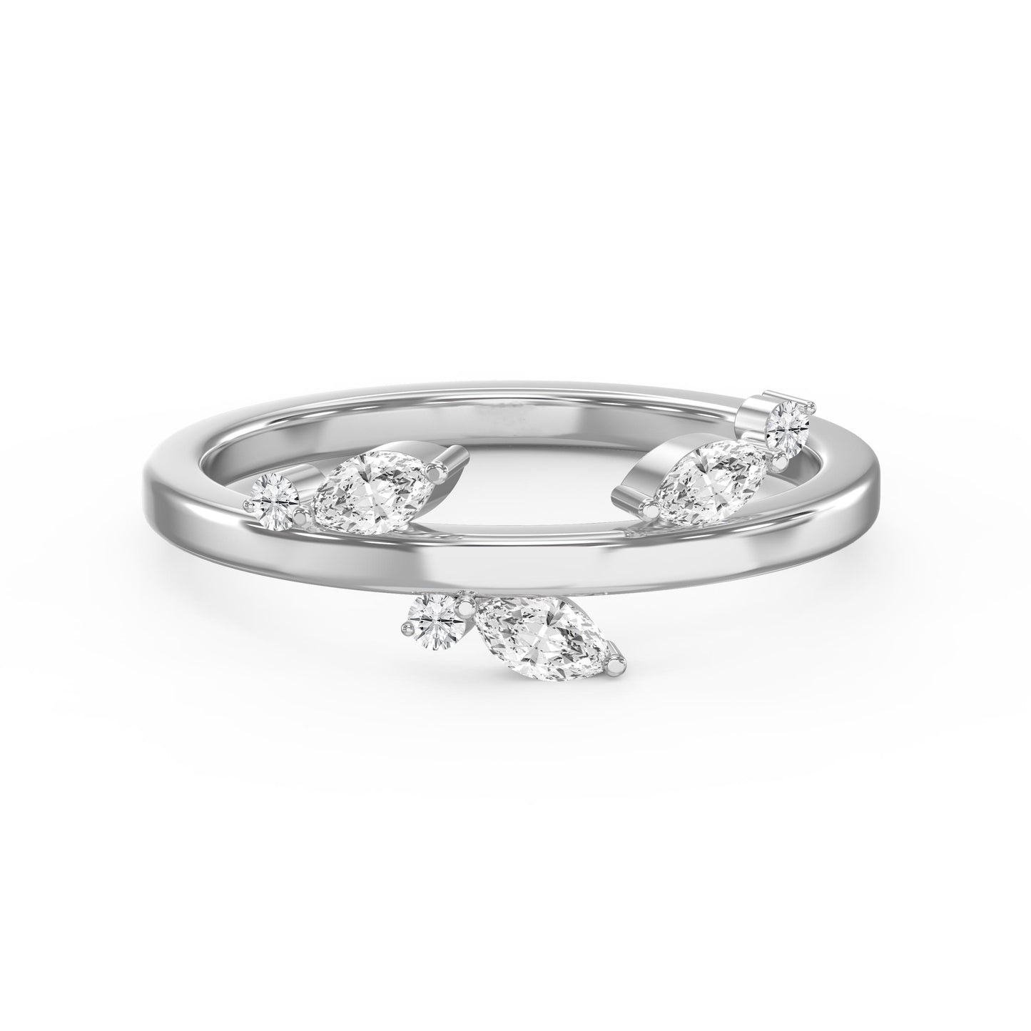 Minimalist Stacking Duo Diamond Band ( 0.40 - 1.00 Ct. tw. )