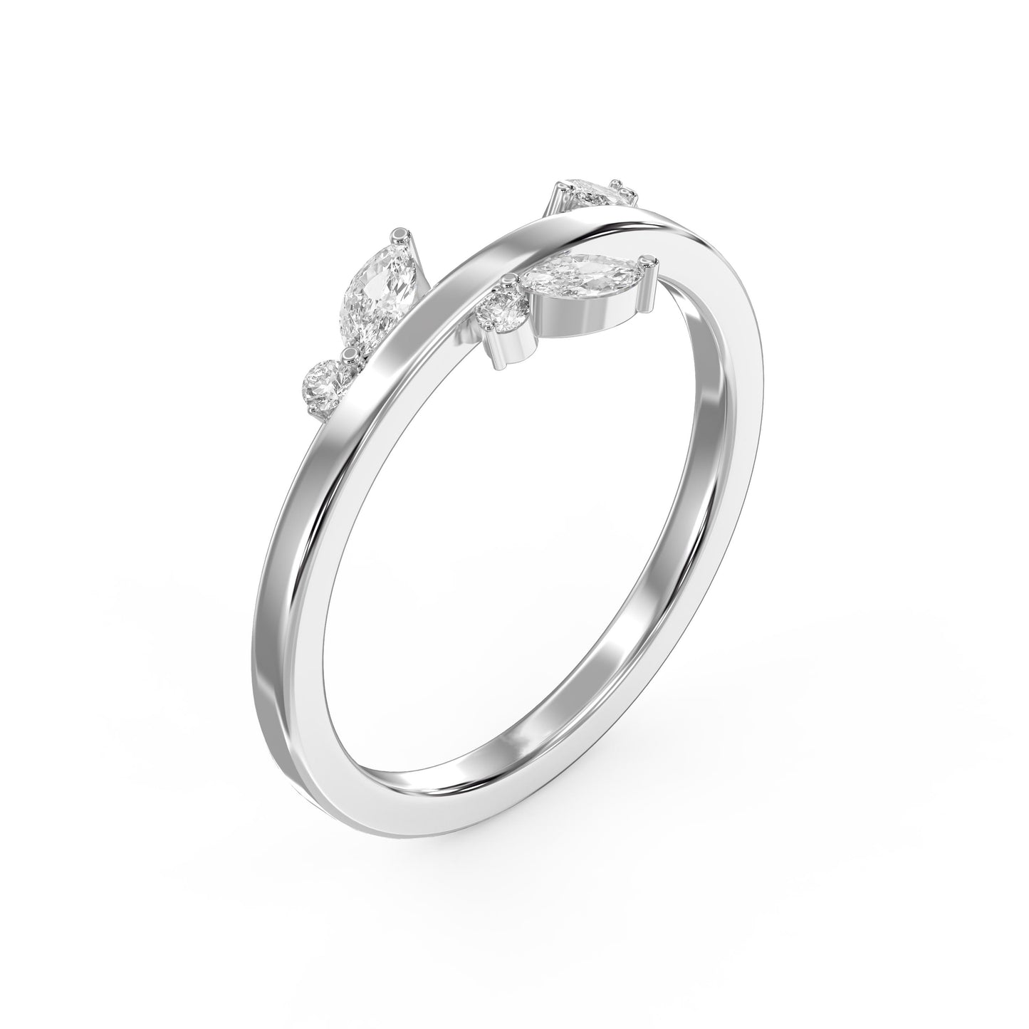 Minimalist Stacking Duo Diamond Band ( 0.40 - 1.00 Ct. tw. )