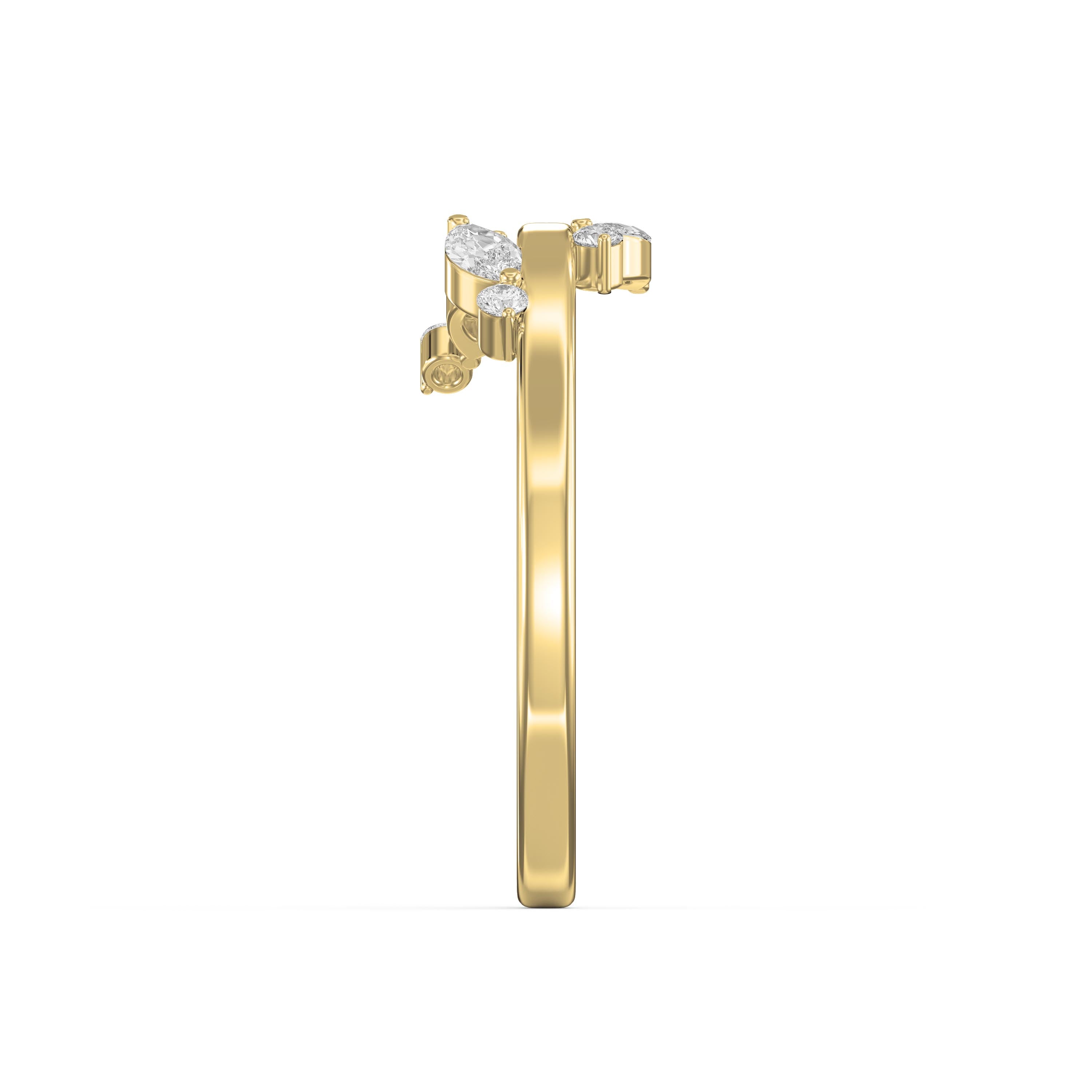 Minimalist Stacking Duo Diamond Band