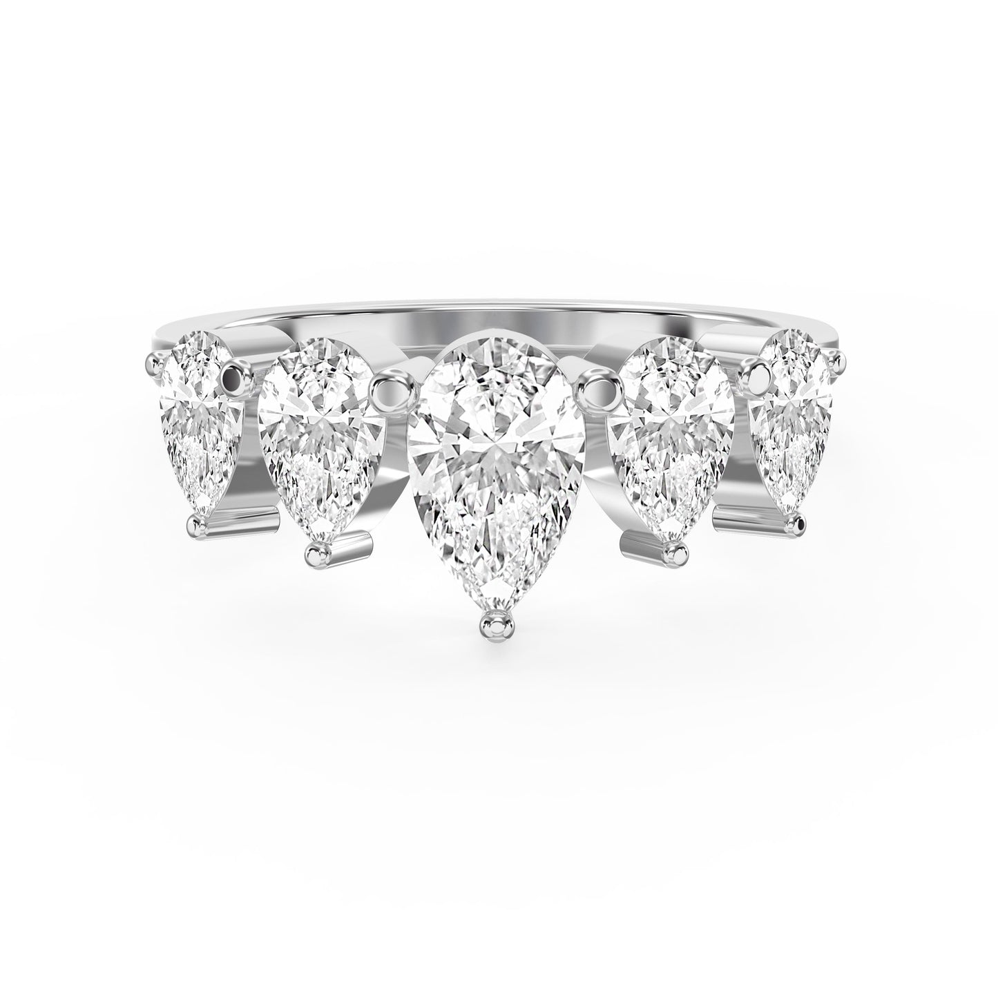 Eternal Glow Pear Cut Diamond Ring