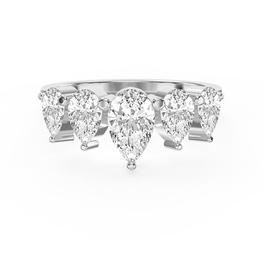 Eternal Glow Pear Cut Diamond Ring