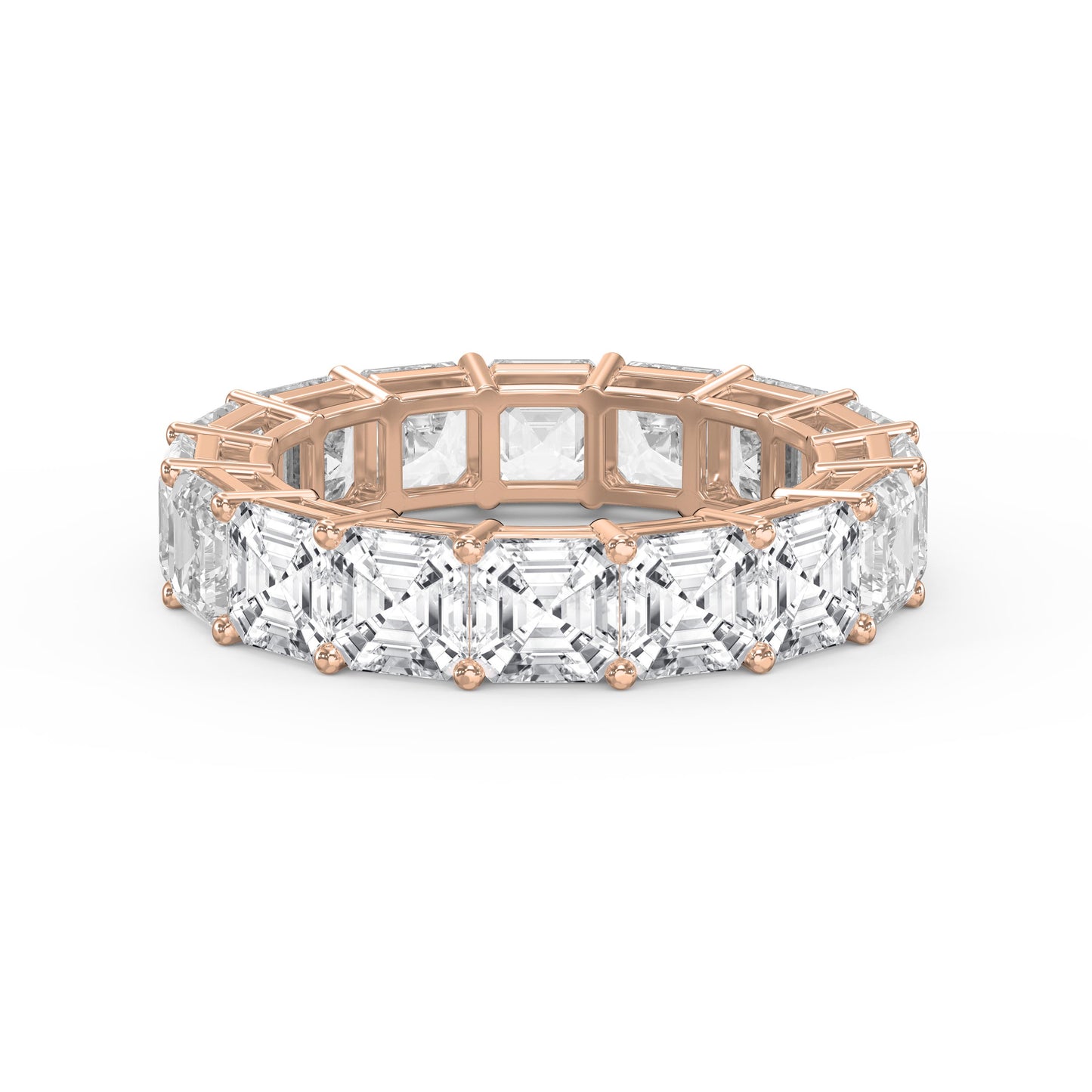 Ascher Cut Diamond Full Circle Ring