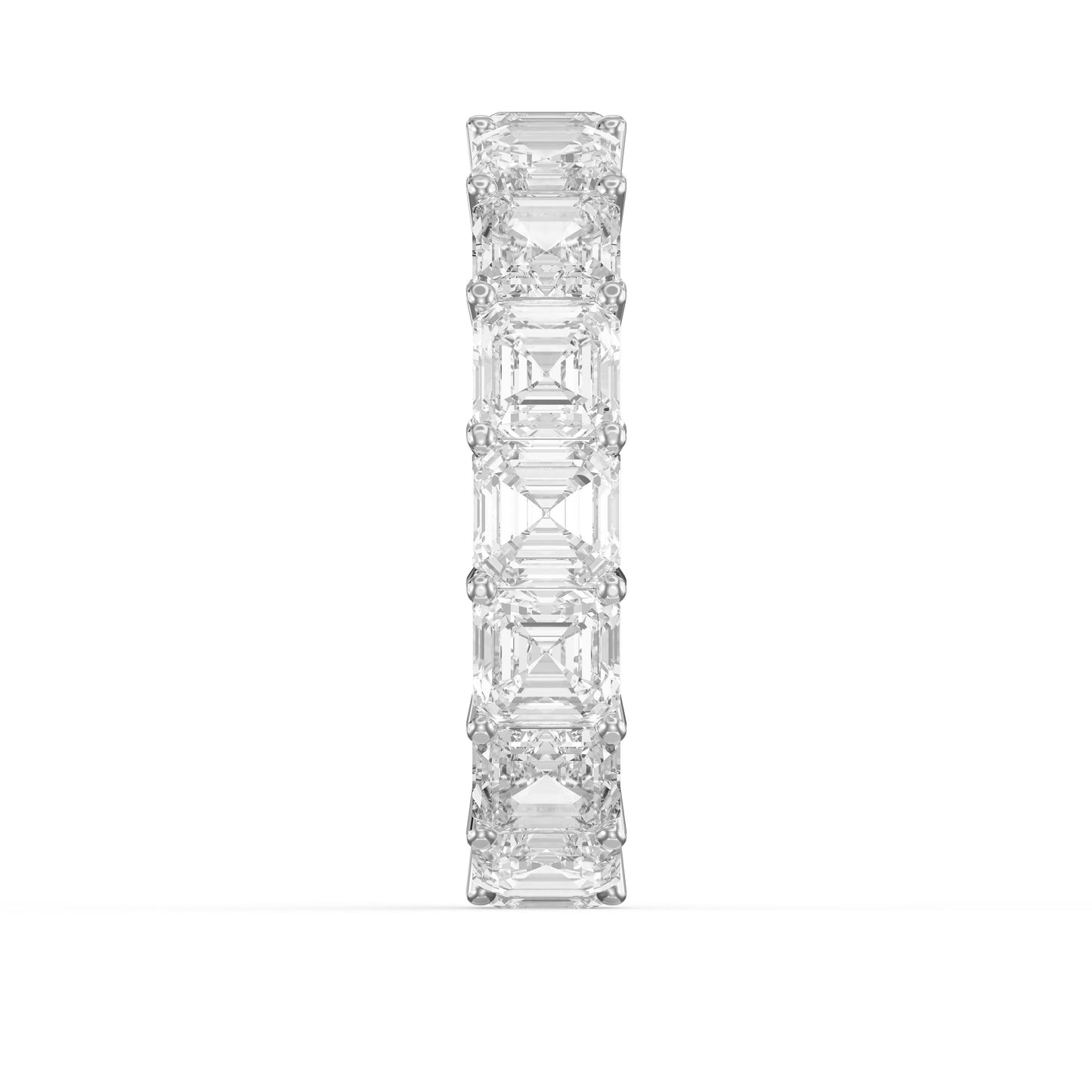Ascher Cut Diamond Full Circle Ring