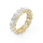 Ascher Cut Diamond Full Circle Ring