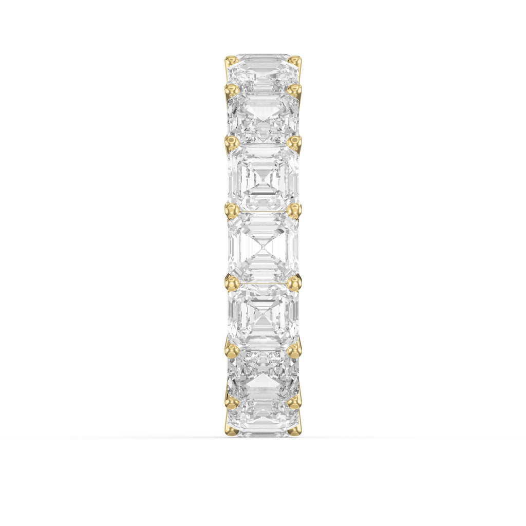 Ascher Cut Diamond Full Circle Ring
