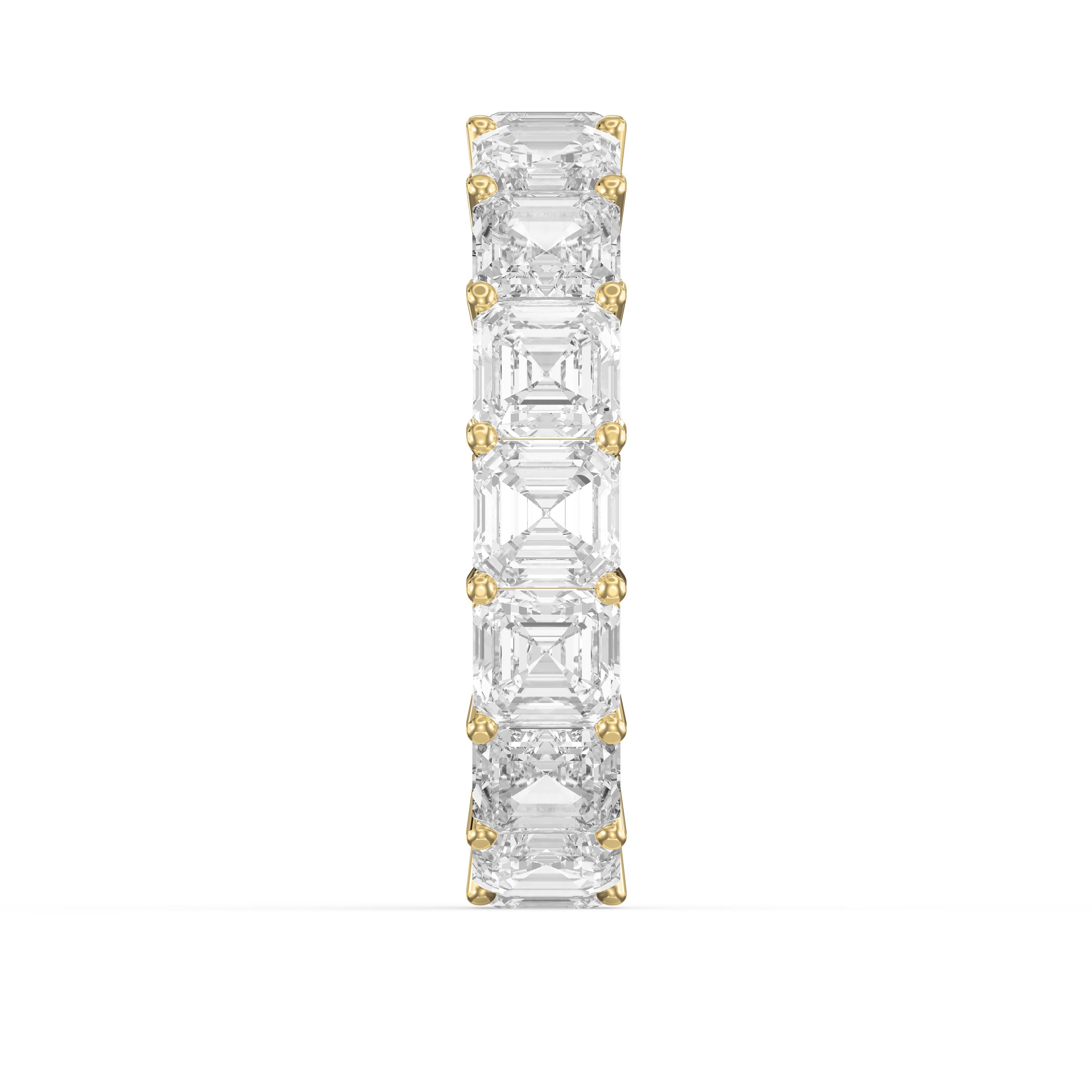 Ascher Cut Diamond Full Circle Ring