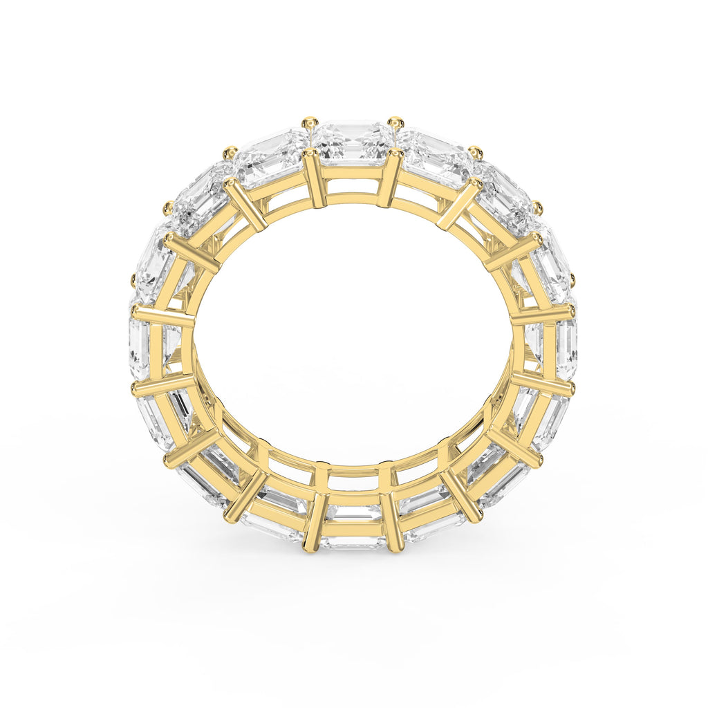 Ascher Cut Diamond Full Circle Ring