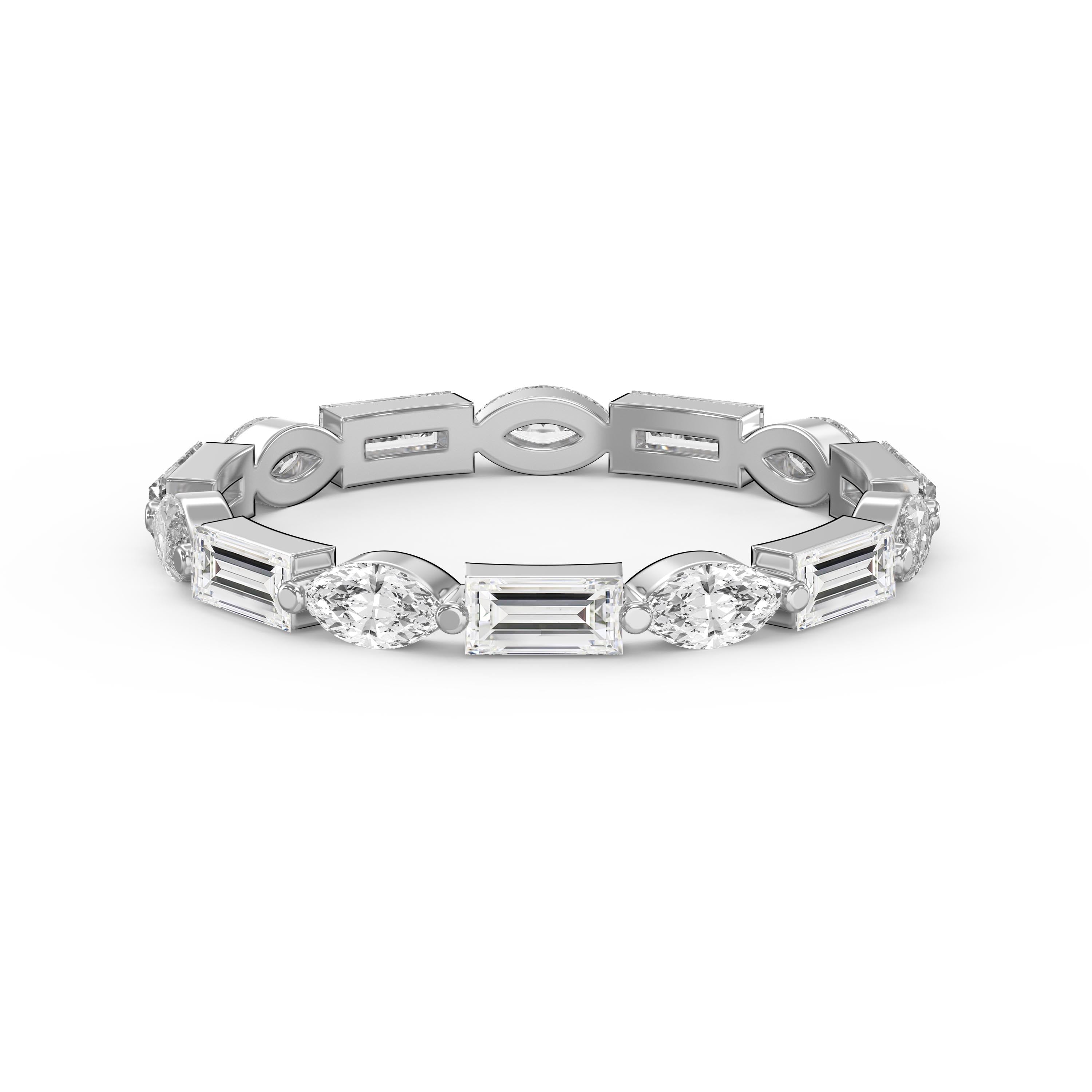 Unique Duo Diamond Anniversary Ring