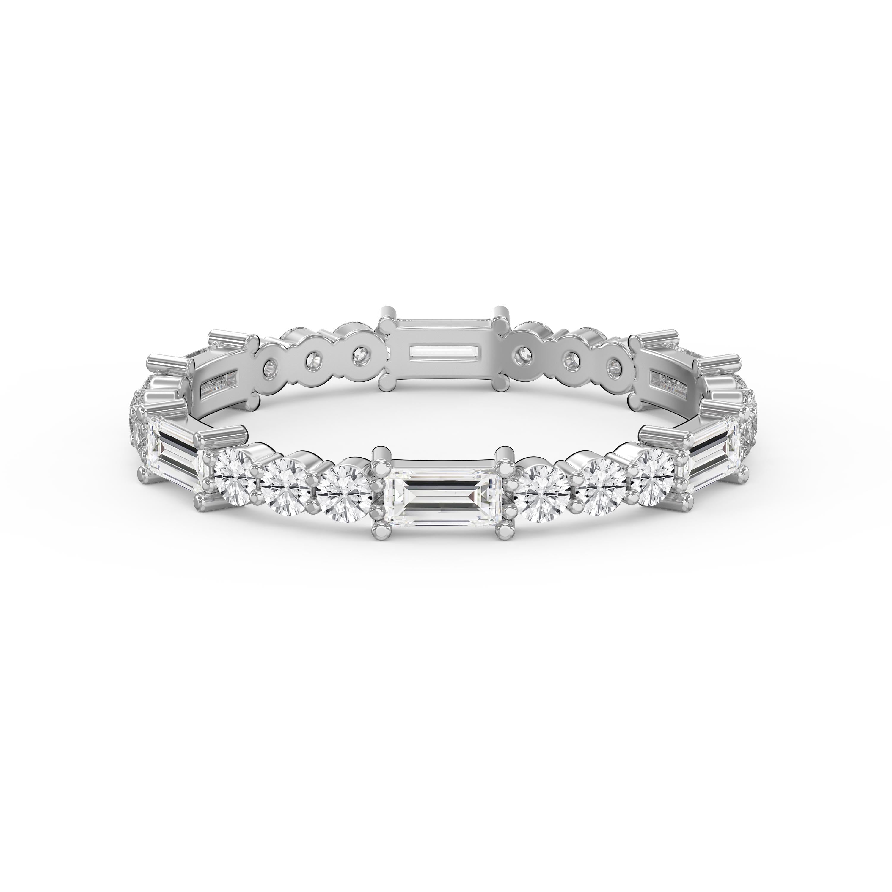 Eternal Geometry Mix Cut Diamond Ring
