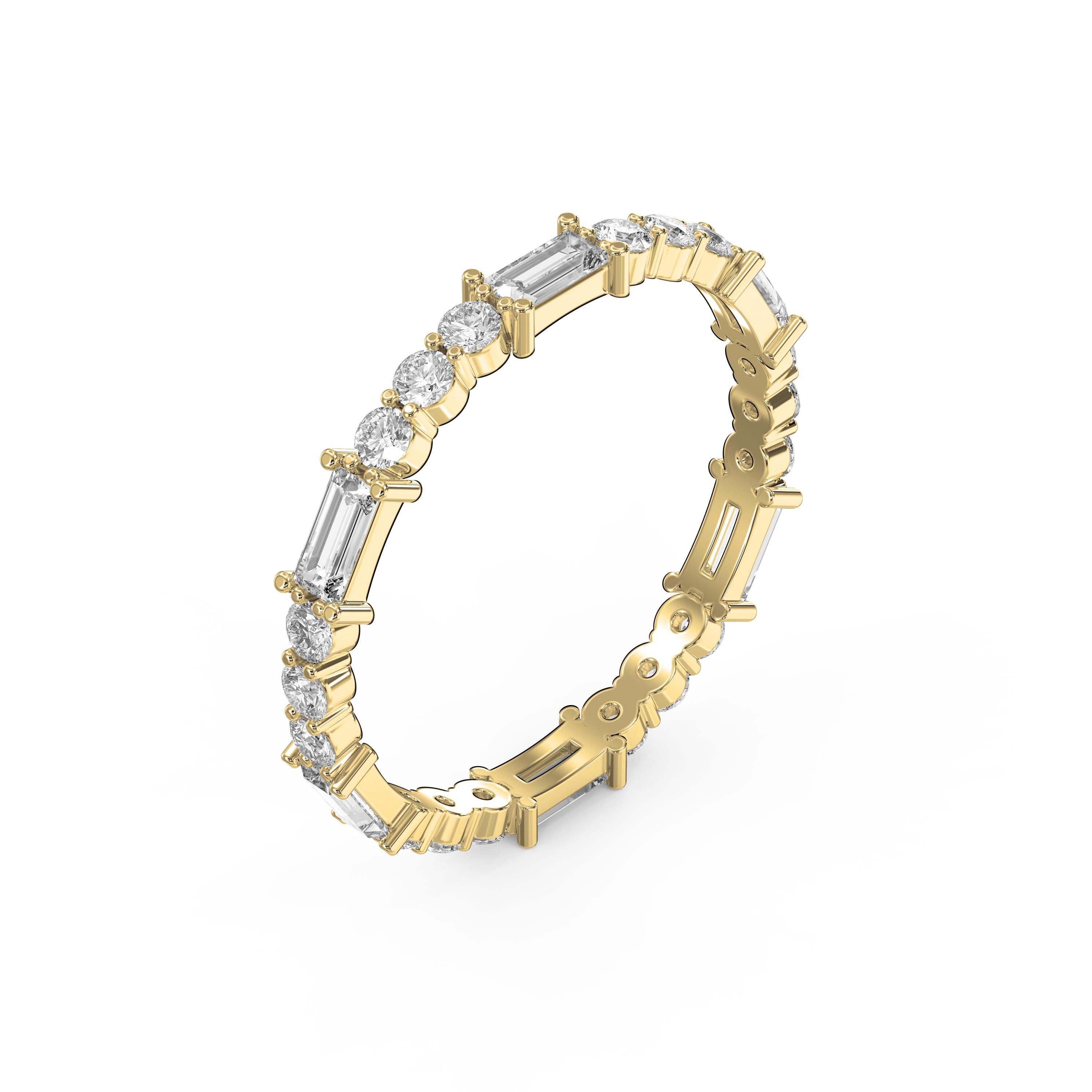 Eternal Geometry Mix Cut Diamond Ring