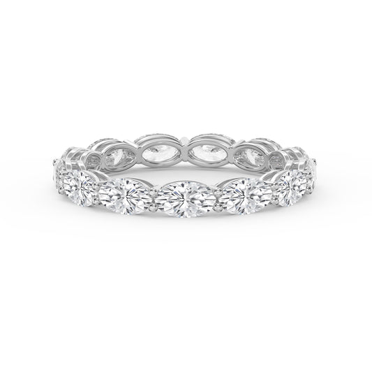 Luxury Oval Cut Diamond Eternity Band