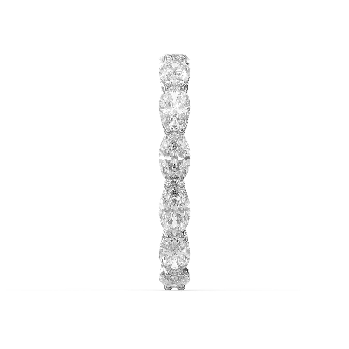 Luxury Oval Cut Diamond Eternity Band