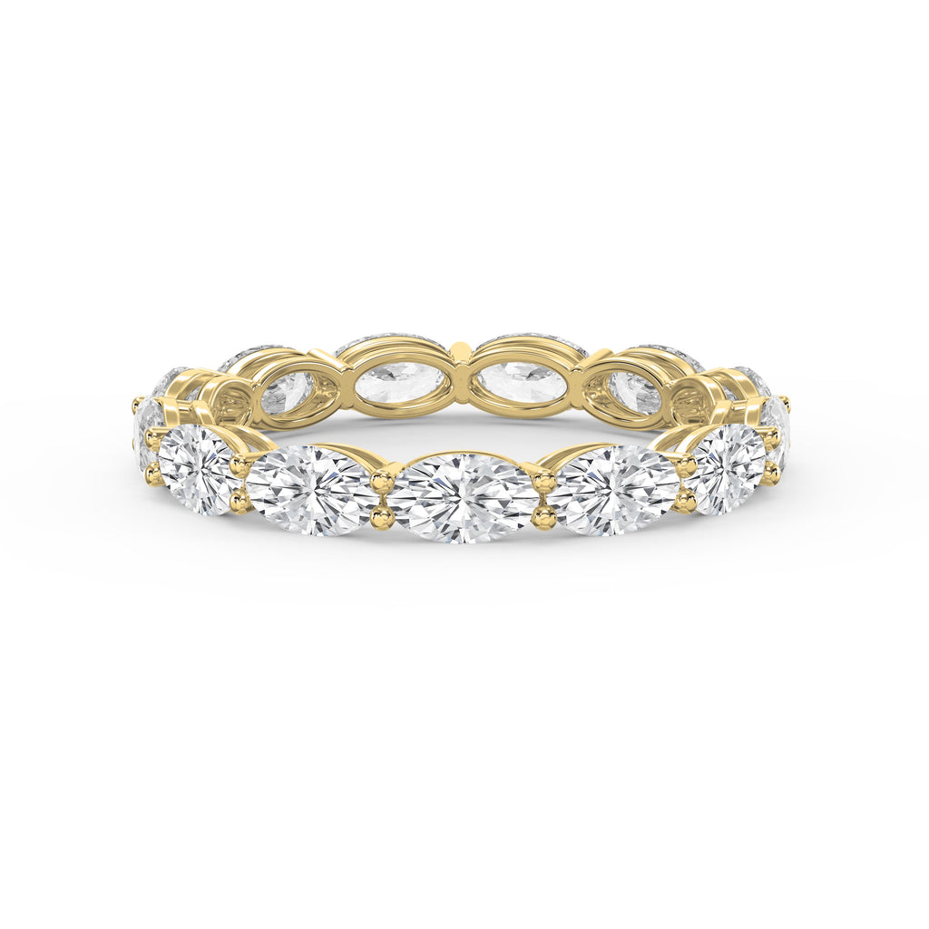 Luxury Oval Cut Diamond Eternity Band