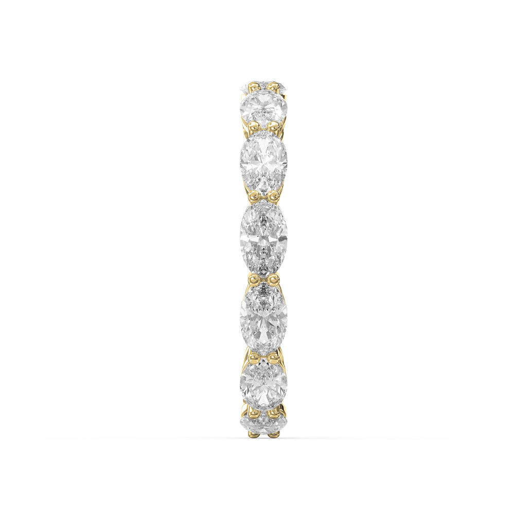 Luxury Oval Cut Diamond Eternity Band