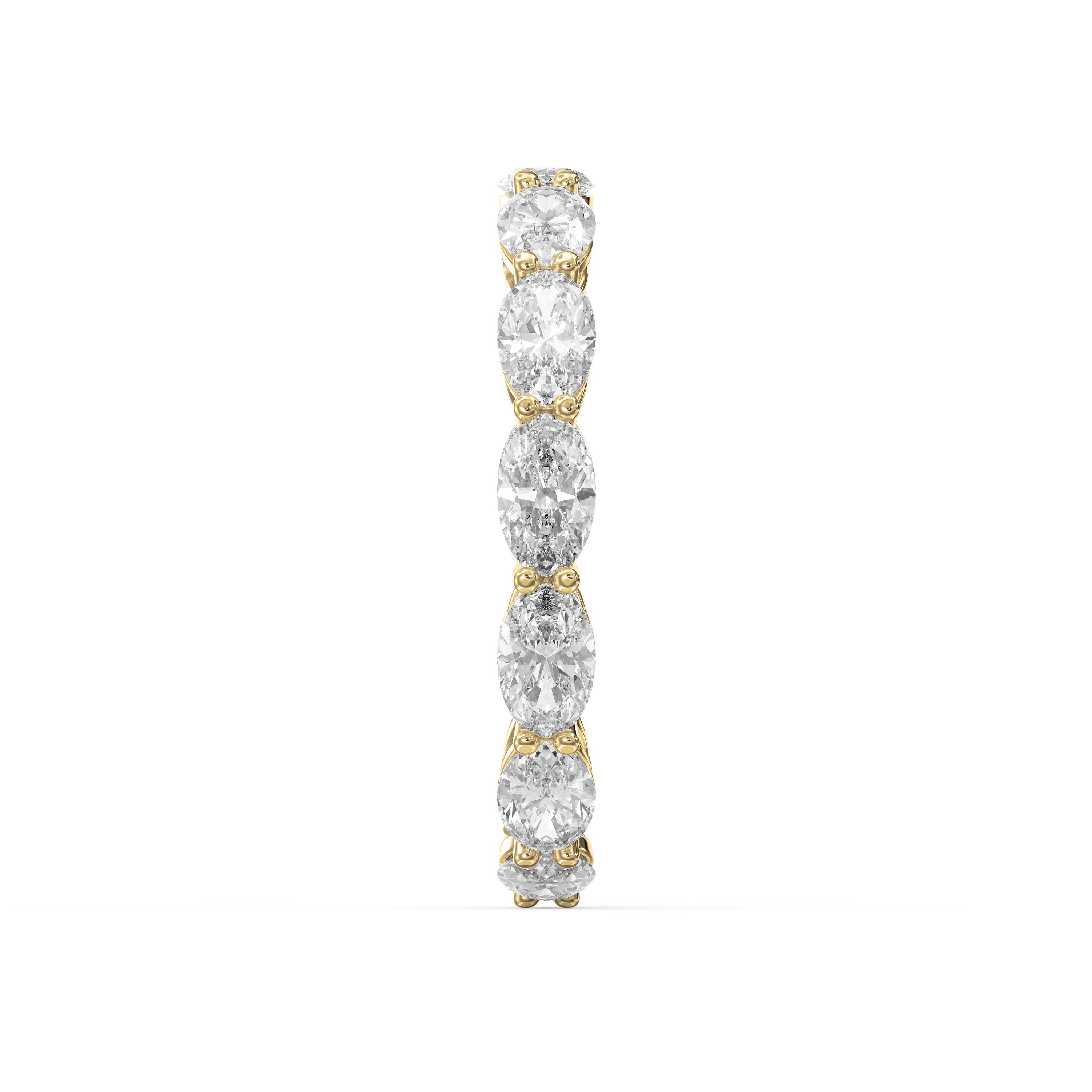 Luxury Oval Cut Diamond Eternity Band