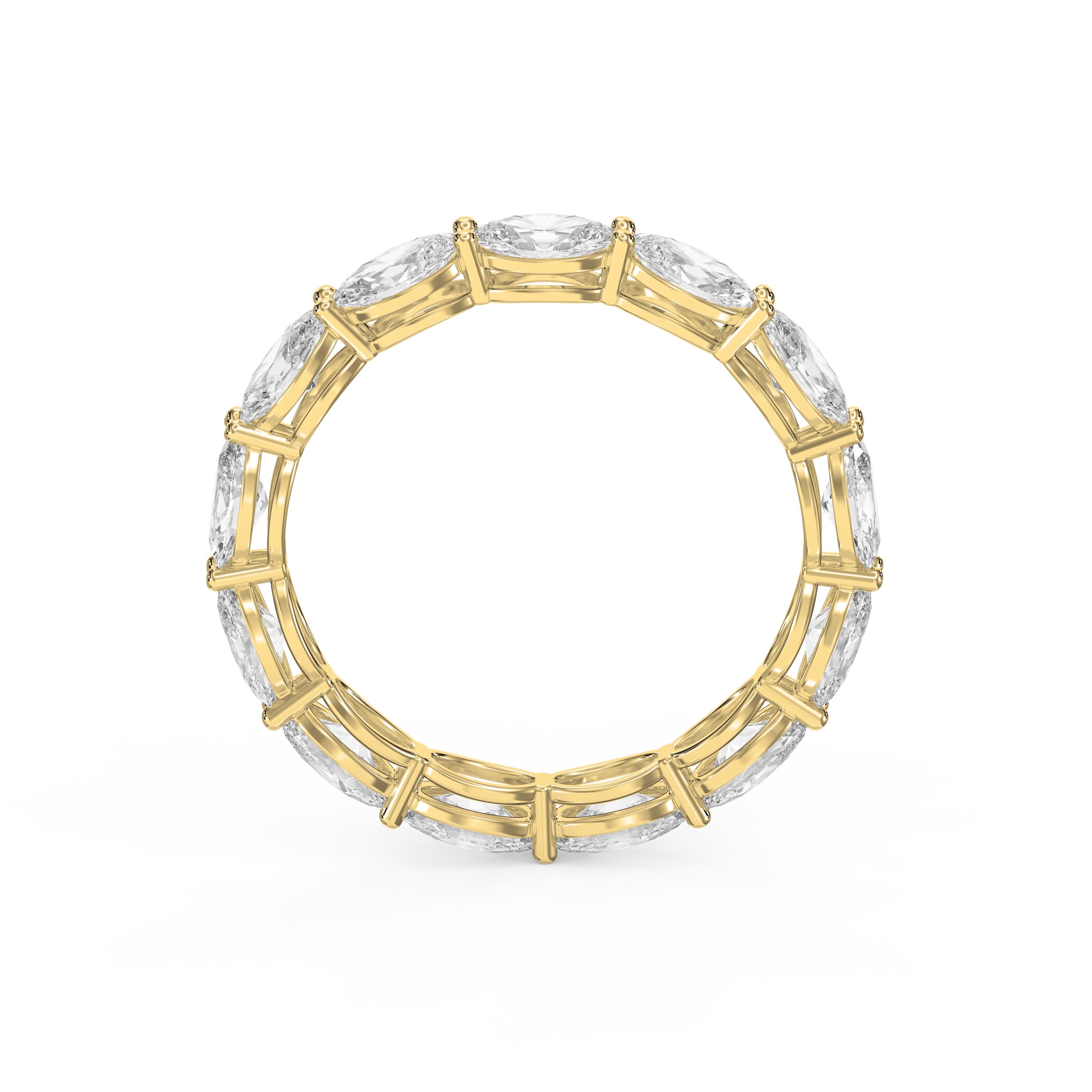 Luxury Oval Cut Diamond Eternity Band