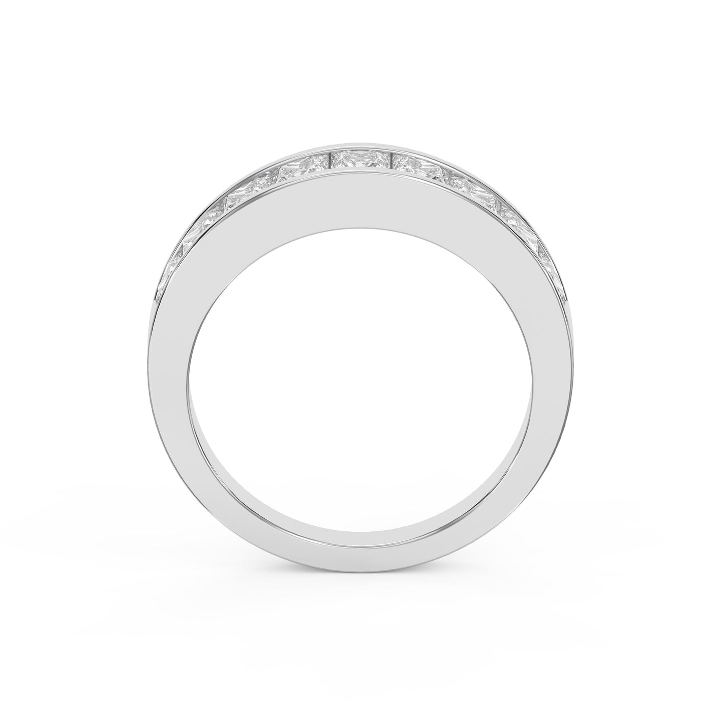 Princess Cut Channel Set Diamond Band