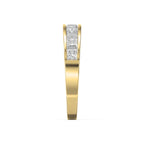 Princess Cut Channel Set Diamond Band