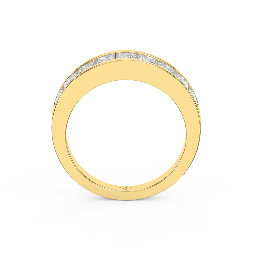 Princess Cut Channel Set Diamond Band