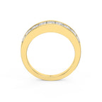 Princess Cut Channel Set Diamond Band