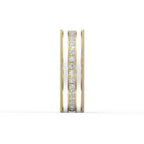 Half Carat Round Diamond With White Enamel Band