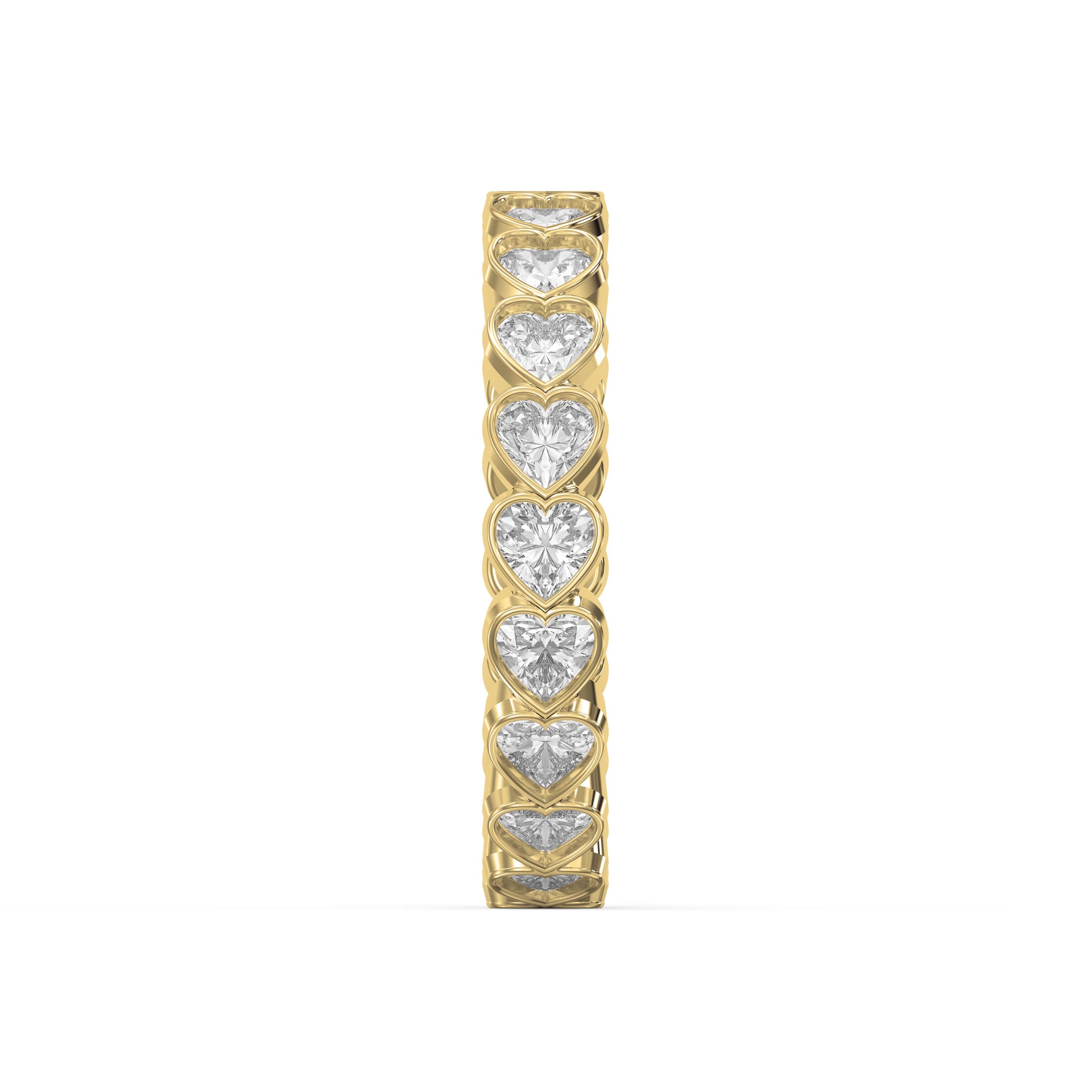 Bezel Setting Heart Shape Diamond Ring