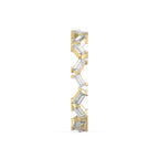 Mordent Zig Zag Baguette Diamond Anniversary Ring