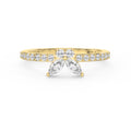 Elegant Floral Marquise and Round Diamond Ring