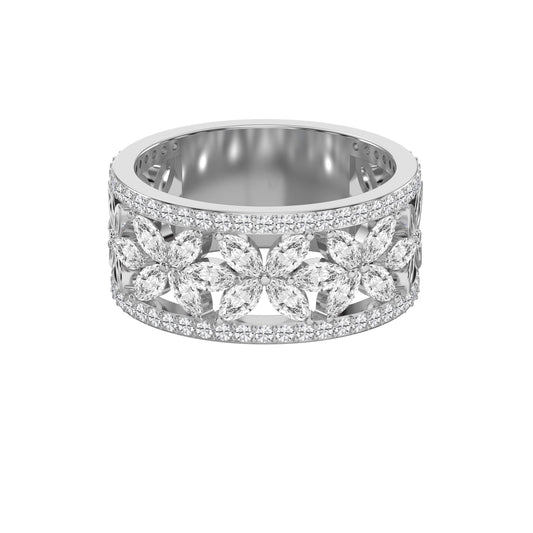 Crafted Round & Marquise cut Diamond Band ( 2.00 - 3.00 ct. )