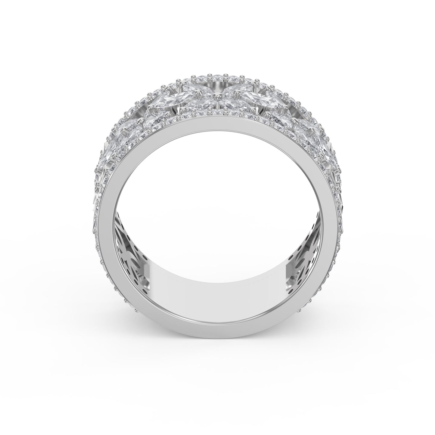 Crafted Round & Marquise cut Diamond Band ( 2.00 - 3.00 ct. )