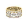 Crafted Round & Marquise cut Diamond Band