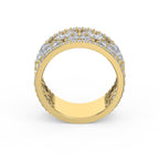 Crafted Round & Marquise cut Diamond Band
