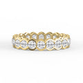 Elegant Bezel Set Round Cut Diamond Band