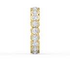 Elegant Bezel Set Round Cut Diamond Band