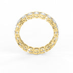 Elegant Bezel Set Round Cut Diamond Band