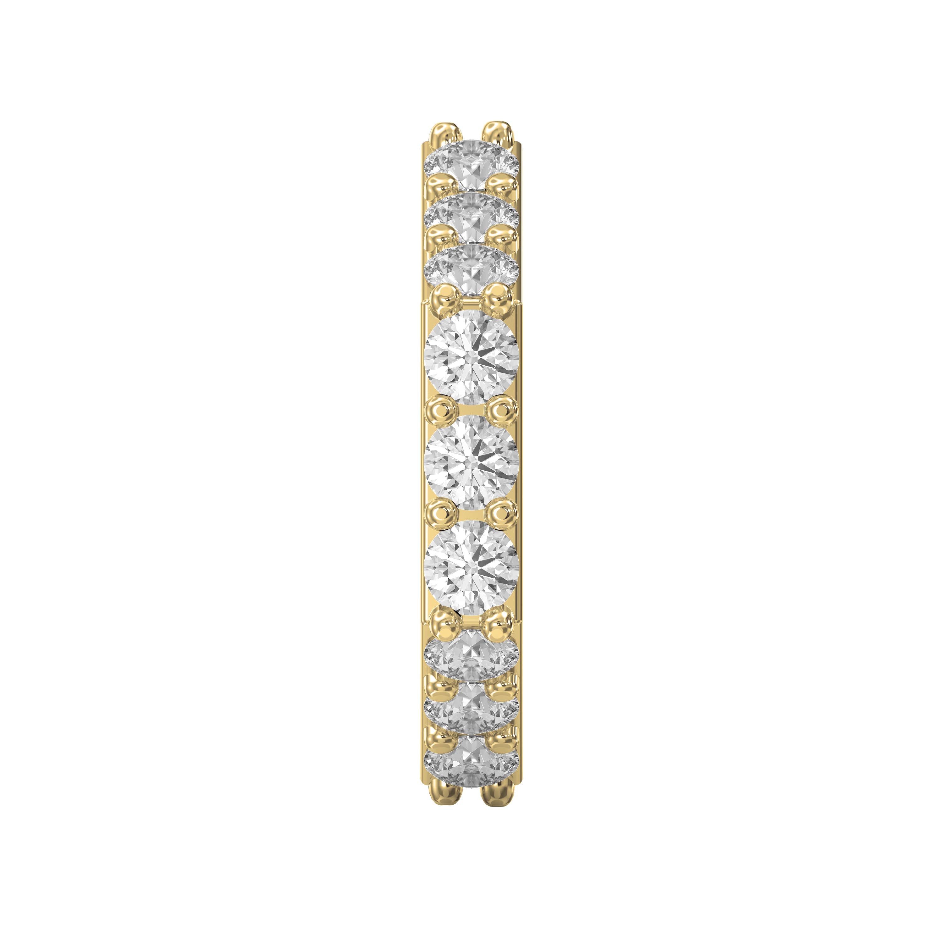Forever Edge Unique Geometric Round Diamond Band