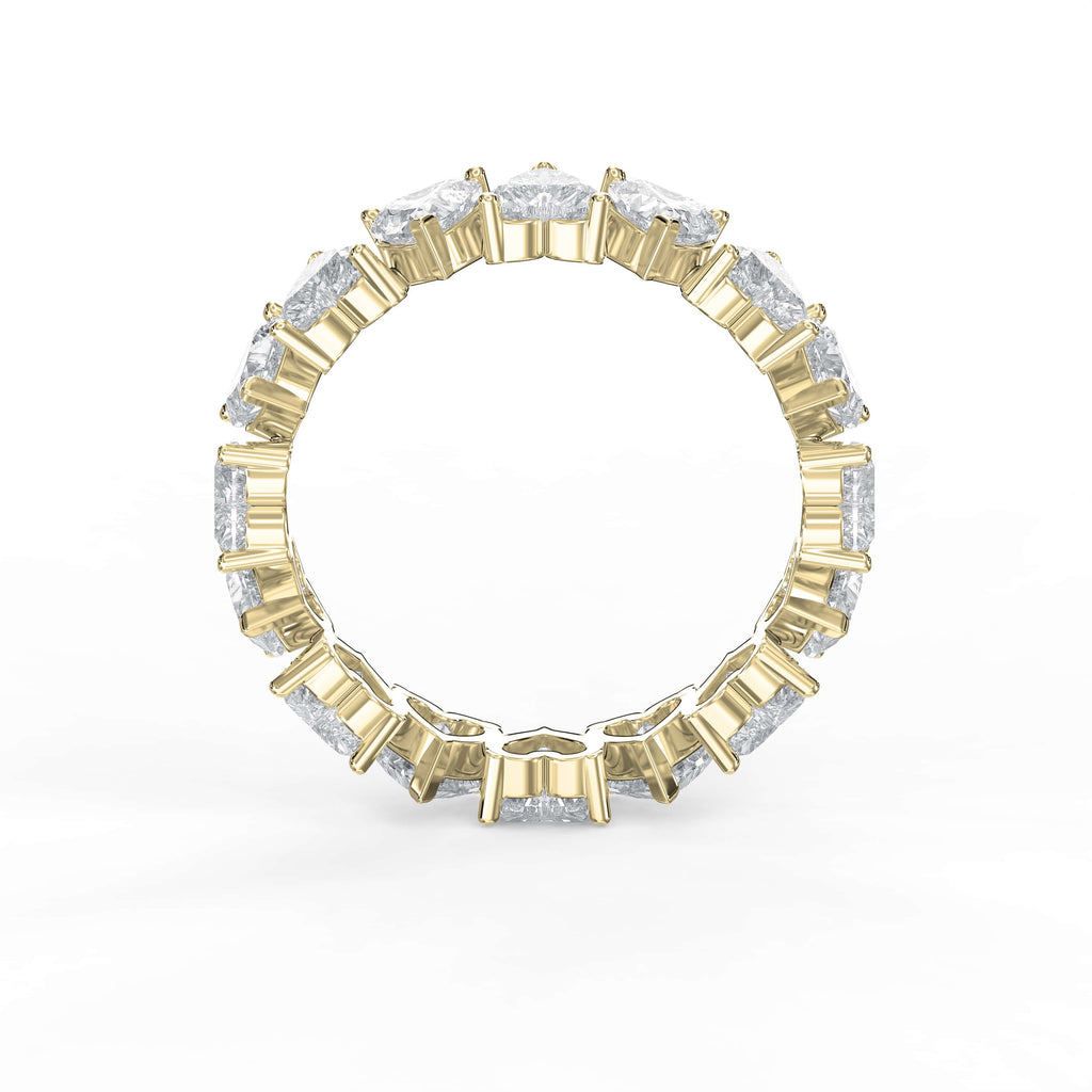 Luxury Heart Shape Diamond Eternity Ring