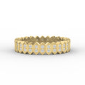 Marquise Motif Round Diamond Wedding Band