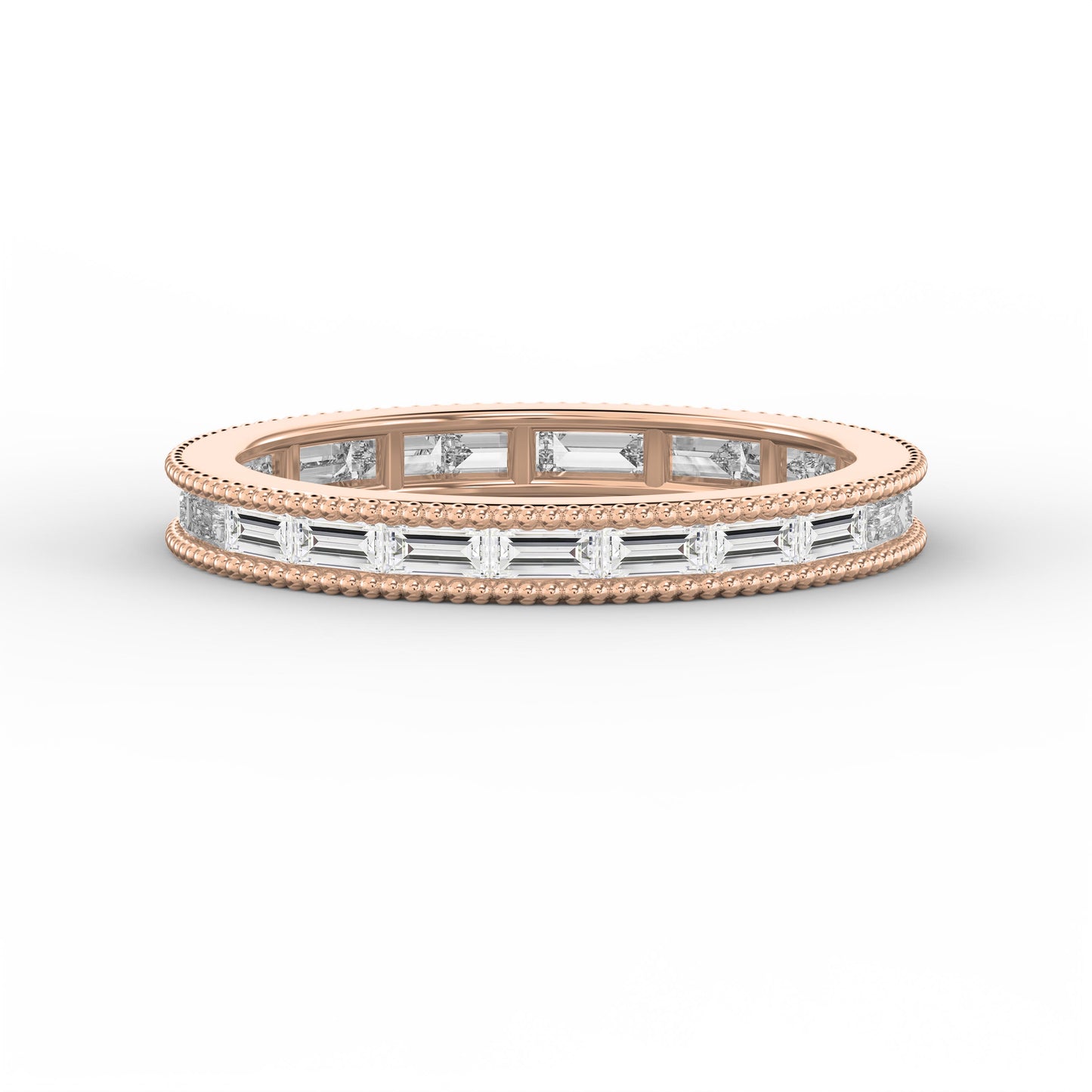 Migraine Detailing Alternating Baguette Cut Ring