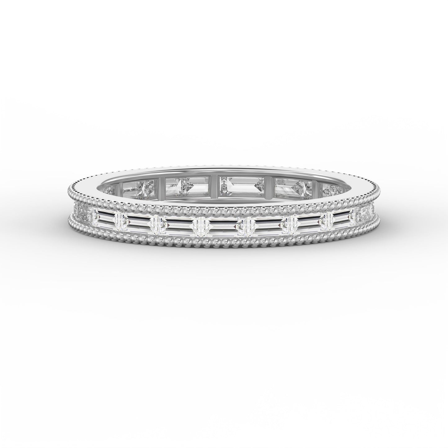 Migraine Detailing Alternating Baguette Cut Ring