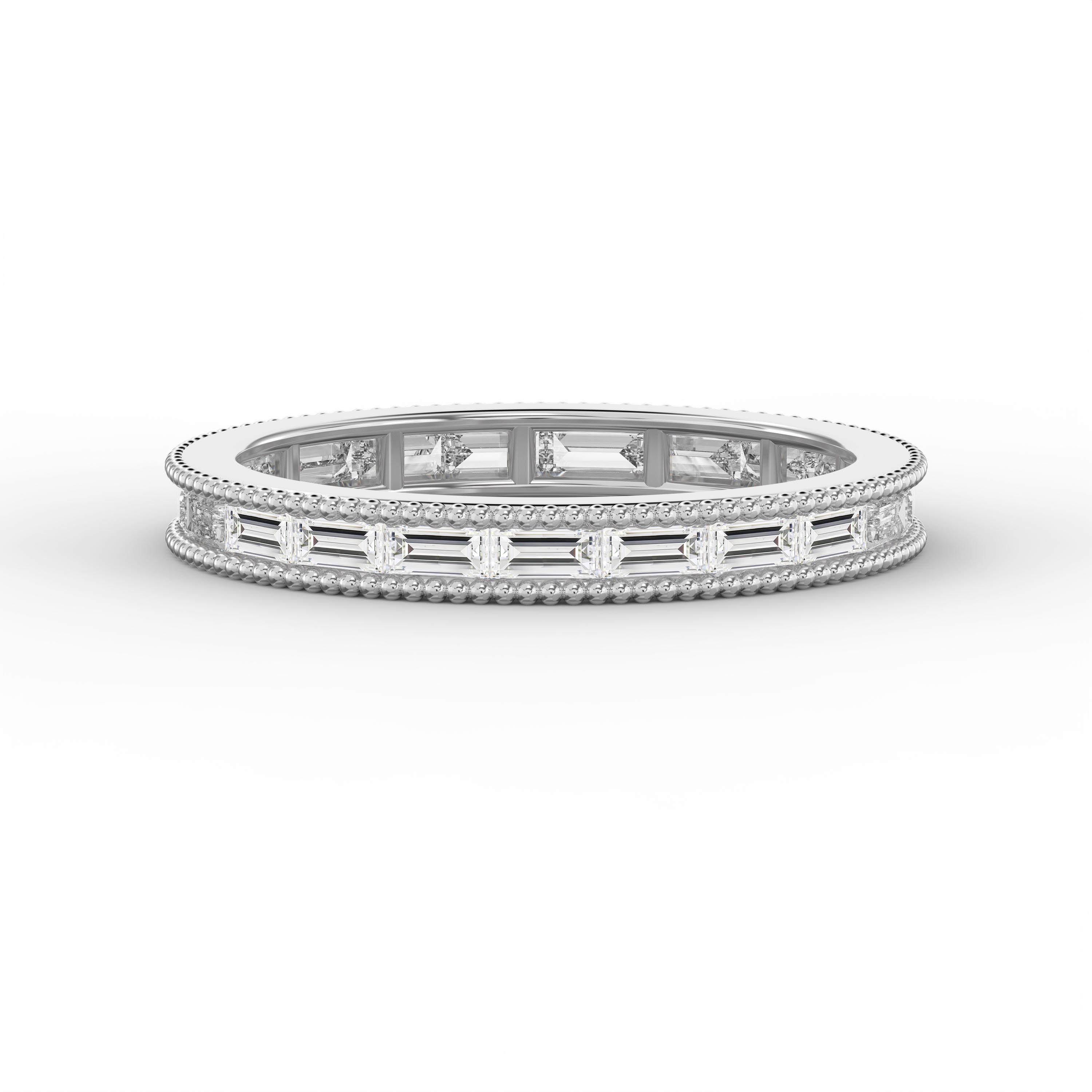 Migraine Detailing Alternating Baguette Cut Ring