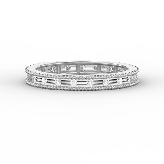 Migraine Detailing Alternating Baguette Cut Ring