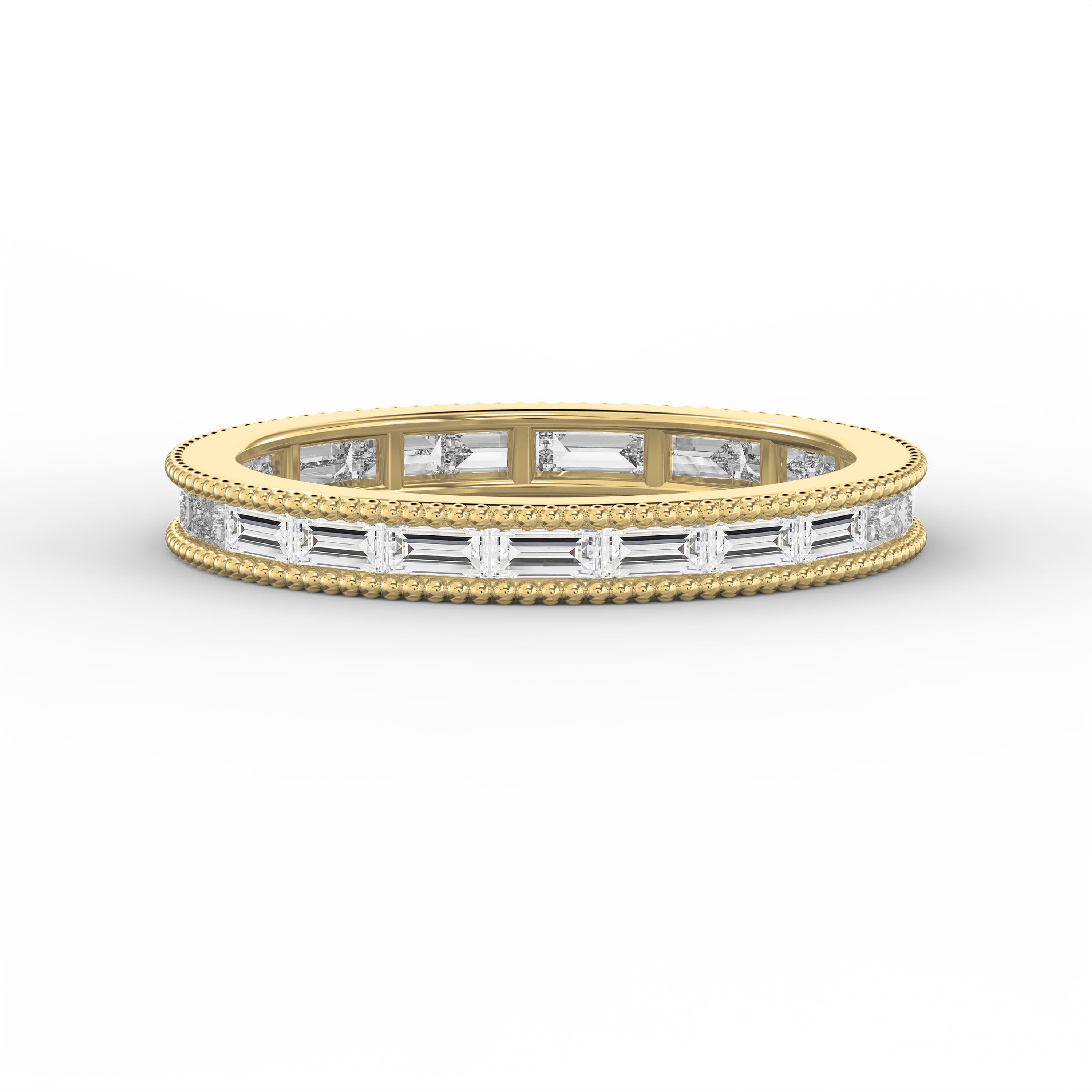 Migraine Detailing Alternating Baguette Cut Ring