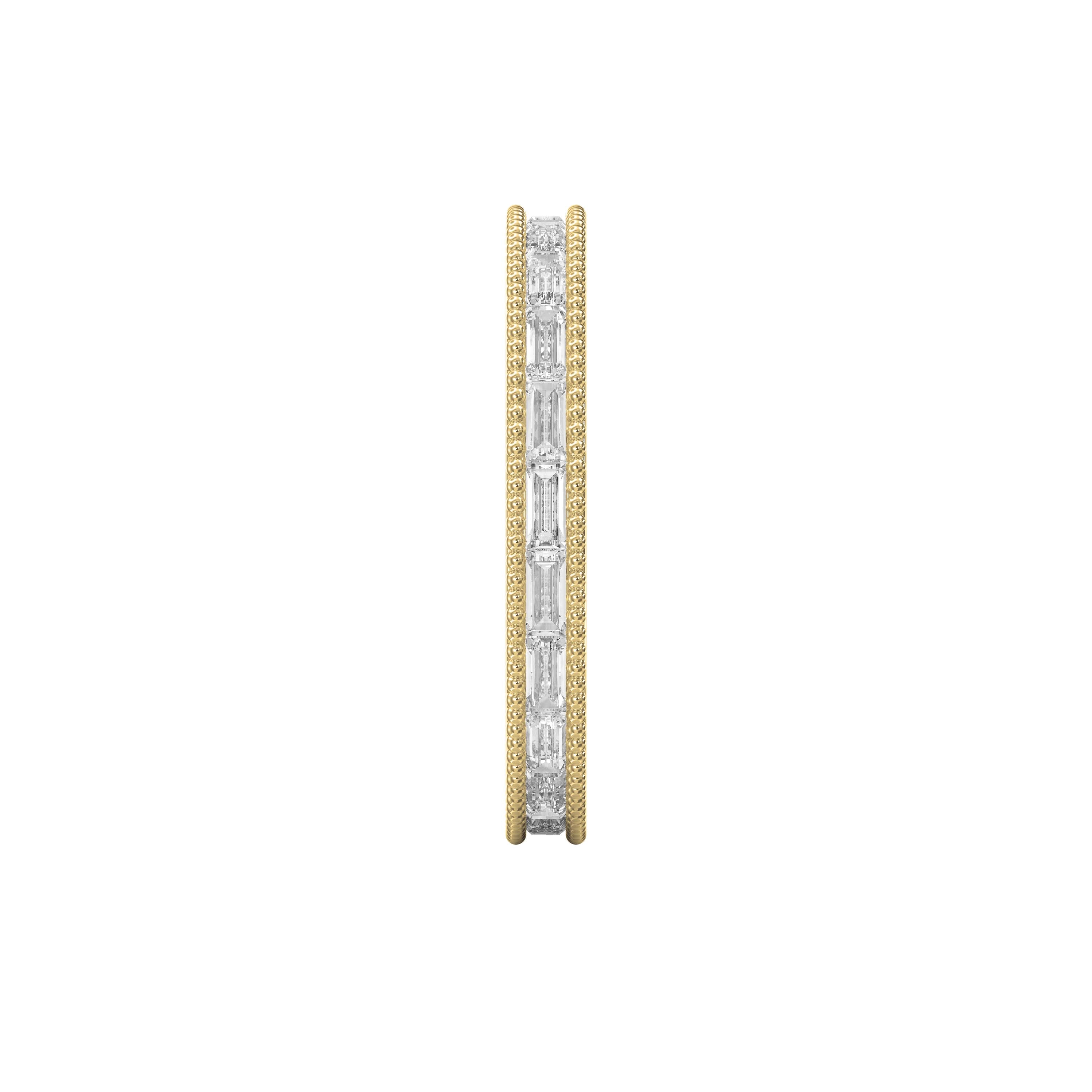 Migraine Detailing Alternating Baguette Cut Ring